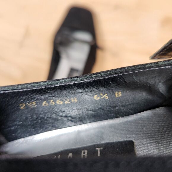 Stuart Weitzman Mary Jane Block Heel Shoes Women's Sz 6.5 Square Toe Classic - Picture 7 of 9